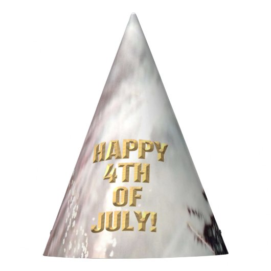 花火14 7月の4thパーティー帽子 パーティーハット (正面)