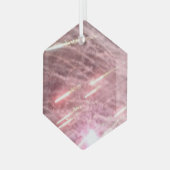 花火17ガラス六角オーナメント ガラスオーナメント (正面左)