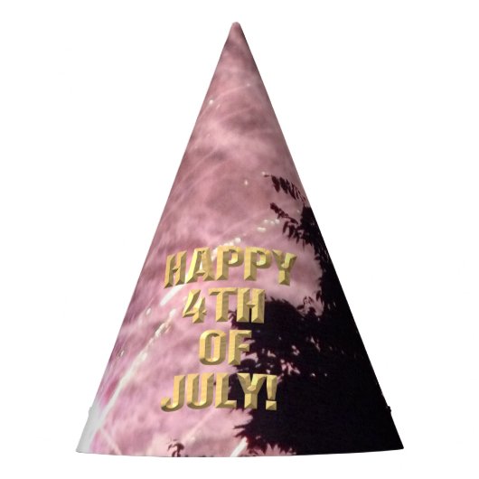 花火17 7月4日のパーティー帽子 パーティーハット (正面)