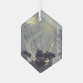 花火19ガラス六角オーナメント ガラスオーナメント (正面左)