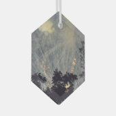 花火19ガラス六角オーナメント ガラスオーナメント (正面右)