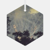 花火19ガラス六角オーナメント ガラスオーナメント (裏面)