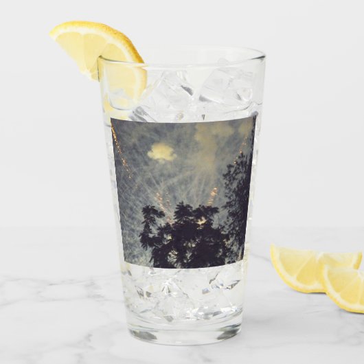 花火19コリンズのガラスのタンブラー タンブラーグラス (アイス正面)