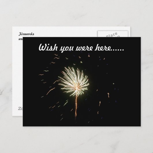 花火1 ポストカード (正面/裏面)