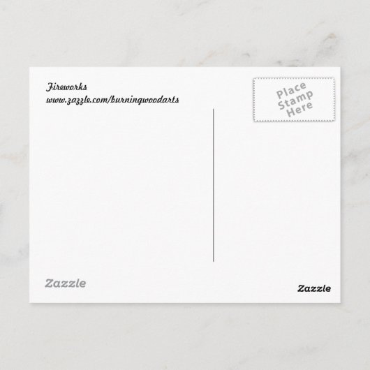 花火1 ポストカード (裏面)