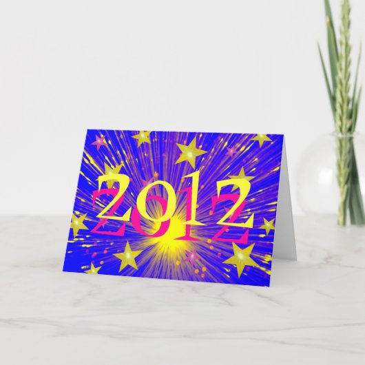 花火'2012'グリーティングカード シーズンカード (正面)