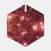 花火3ガラス六角オーナメント ガラスオーナメント (裏面)