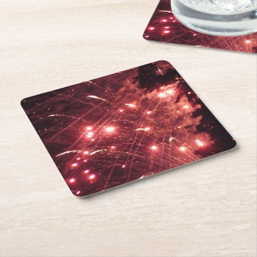 花火3紙コースター スクエアペーパーコースター (アングル)