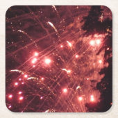 花火3紙コースター スクエアペーパーコースター (正面)