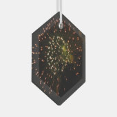花火4ガラス六角オーナメント ガラスオーナメント (正面右)