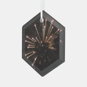 花火5ガラス六角オーナメント ガラスオーナメント (正面左)