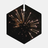 花火5ガラス六角オーナメント ガラスオーナメント (裏面)