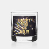 花火6 7月4日ロックスガラス ウイスキーグラス (正面)