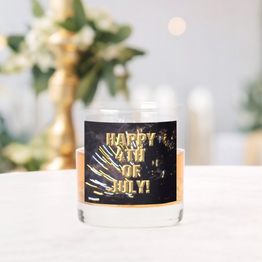 花火6 7月4日ロックスガラス ウイスキーグラス (インサイチュ (ウェディング))