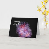 花火6 7月4日 カード (黄色い花)