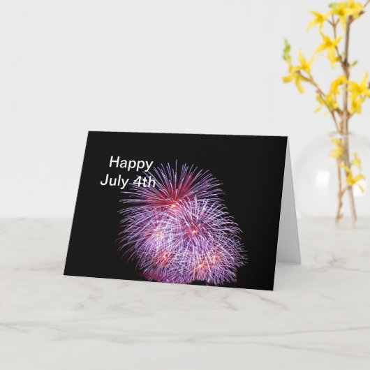 花火6 7月4日 カード (黄色い花)
