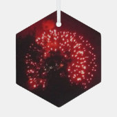 花火7ガラス六角オーナメント ガラスオーナメント (裏面)