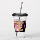 花火7月のアクリル製タンブラー17 4日 アクリルタンブラー (裏面)