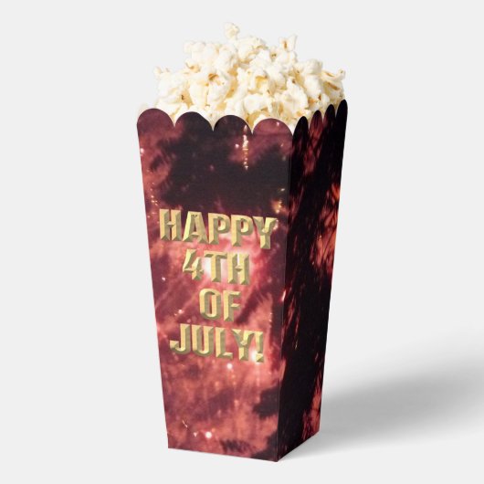 花火7月のポップコーンの箱の第3の4日 フェイバーボックス (はじけた状態)