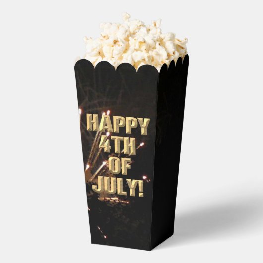 花火7月のポップコーンの箱の4番目の フェイバーボックス (はじけた状態)