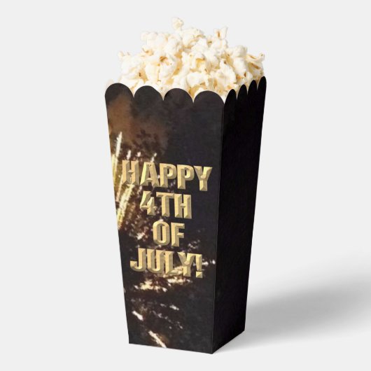 花火7月のポップコーン箱の第10 4日 フェイバーボックス (はじけた状態)