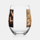 花火7月のワイングラス15 4日 ステムなしワイングラス (左)