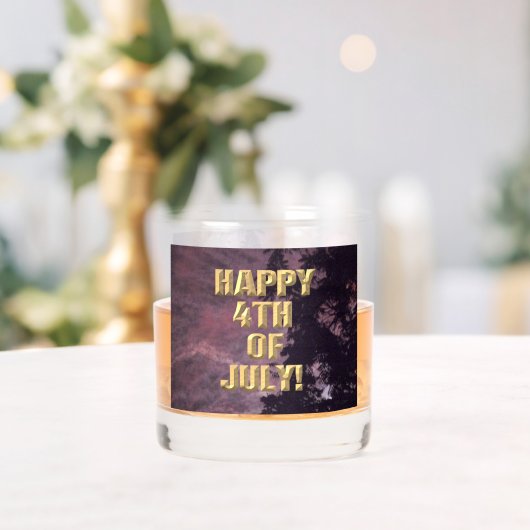 花火7月の4日ロックグラス ウイスキーグラス (インサイチュ (ウェディング))