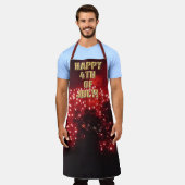 花火7月シェフエプロン4日 エプロン (着用した状態)