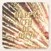 花火7月11日紙コースター スクエアペーパーコースター (正面)