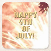花火7月12日紙コースター スクエアペーパーコースター (正面)