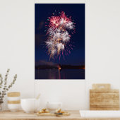 花火7月4日の独立記念日 ポスター (キッチン)