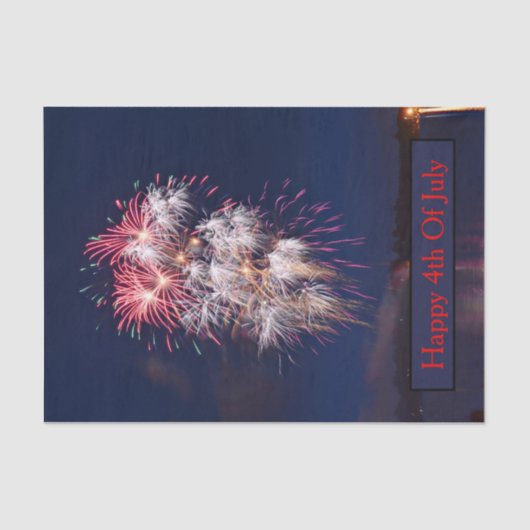 花火7月4日の独立記念日 薄葉紙 (正面)