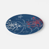 花火7月4日パーティー紙プレート ペーパープレート (アングル)