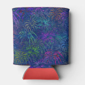 花火7月4日パーティー |夏パーソナライズされた間 缶クーラー (裏面)