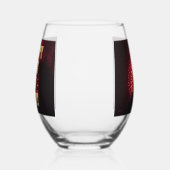 花火7月4日ワイングラス ステムなしワイングラス (左)