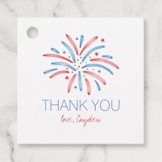 花火7月4日誕生日 フェイバータグ (正面)