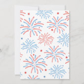 花火7月4日誕生日 招待状 (裏面)