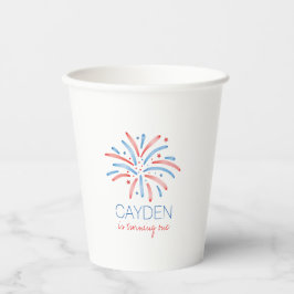 花火7月4日誕生日 紙コップ