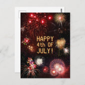 花火7月4日 ポストカード (正面/裏面)