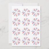 花火7月4日BBQパーティの招待状 招待状 (裏面)