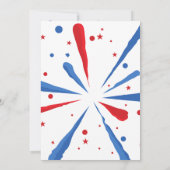 花火7月4日BBQ招待状 招待状 (裏面)