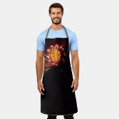花火8シェフエプロン エプロン (着用した状態)
