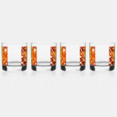 花火8 7月4日のロックグラスセット4のセット ウイスキーグラス (左)