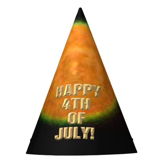 花火9 7月4日のパーティー帽子 パーティーハット (正面)