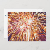花火「おめでとう!」ポストカード ポストカード (正面/裏面)