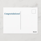 花火「おめでとう!」ポストカード ポストカード (裏面)