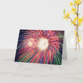 花火 カード (黄色い花)