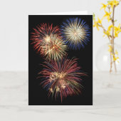 花火 カード (黄色い花)