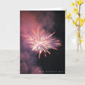 花火 カード (黄色い花)