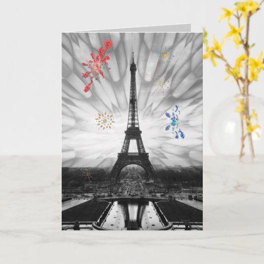 花火！ カード (黄色い花)